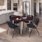 Regency Kahlo Round Table & Chair Sets, 48 W, 48 L, 29 H, Wood, Metal, Plastic Top, Mahogany TPL48RNDMHCM47BK - alternate 6